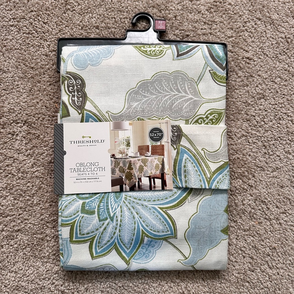 Threshold Floral Oblong Tablecloth